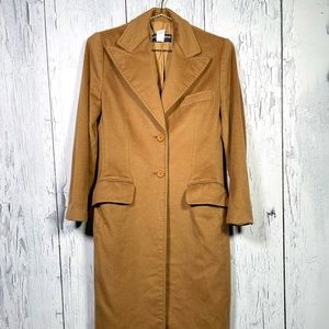 Dolce & Gabbana Camel Wool Long Coat Sz 40 EU GUC
